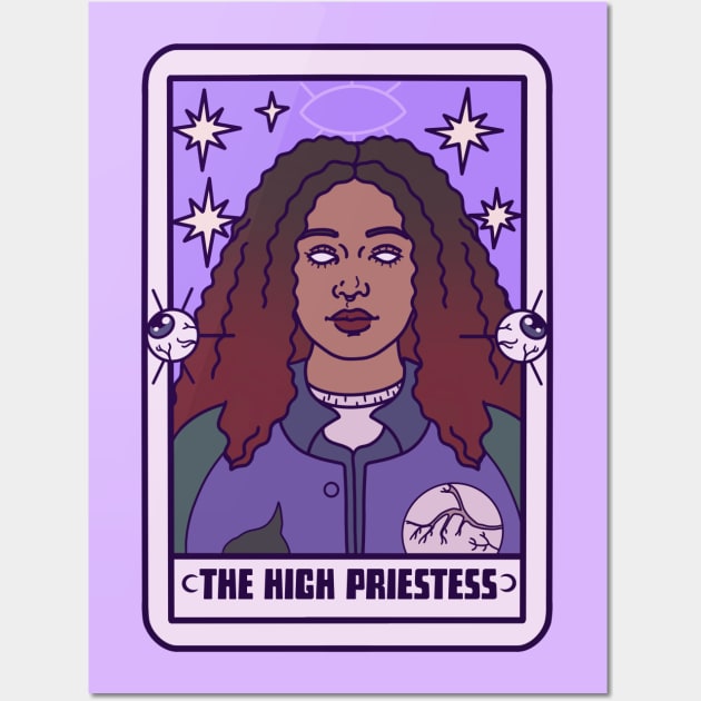 crystal: the high priestess Wall Art by chiaraLBart